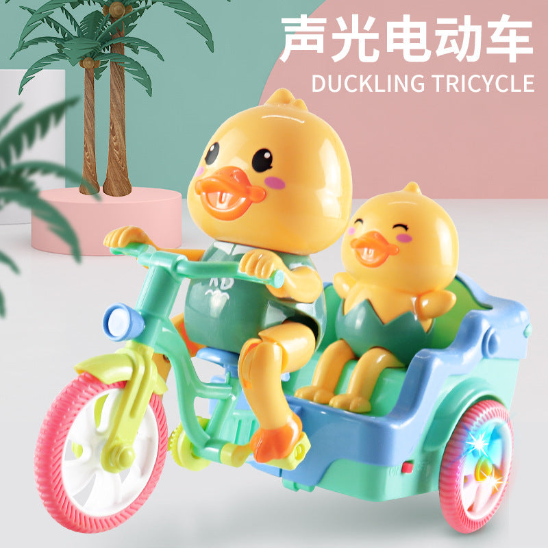 Free Shipping Cross-border Cartoon Cute Animal Cycling Electric Tricycle Music Light Children's Electric Toy Car Wholesale